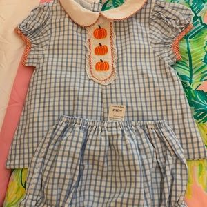 Cecil & Lou Pumpkin Bloomer Set